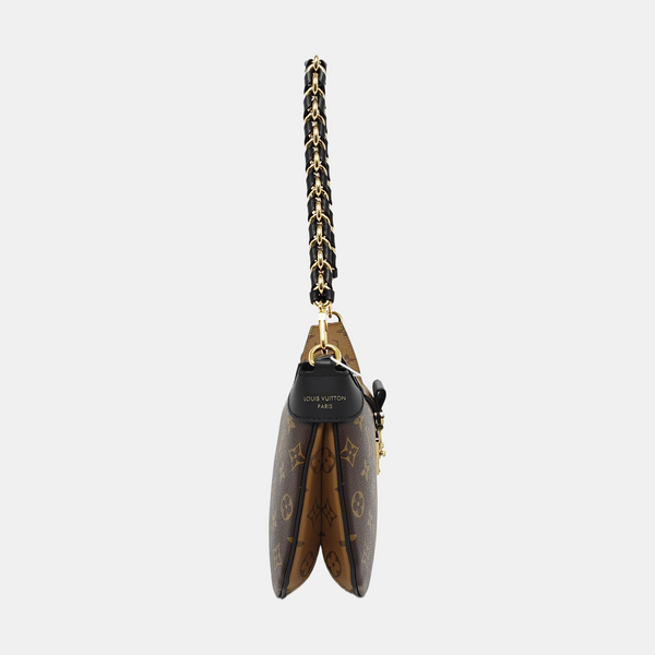 TWINNY Monogram Coated Canvas Brown