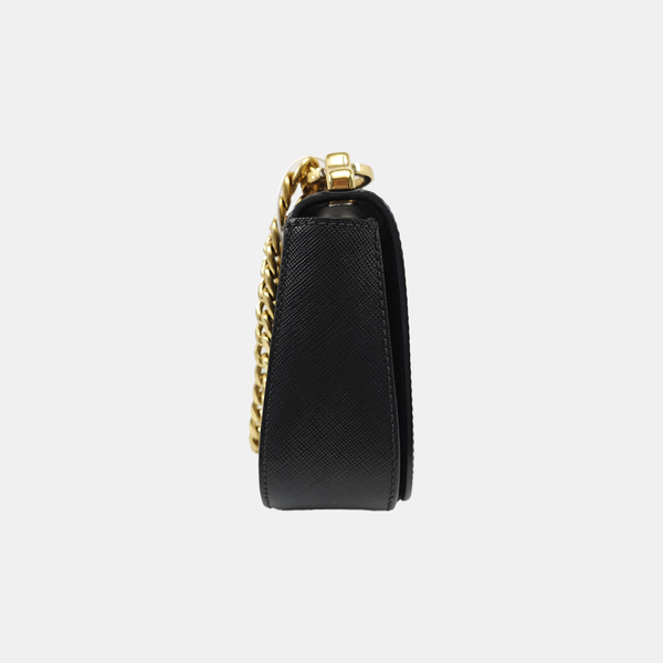 Sidonie Saffiano Calfskin Black
