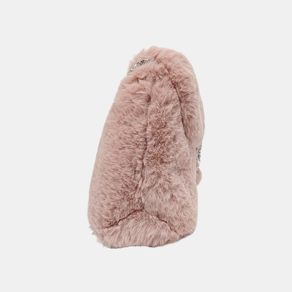 Fabric Shoulder Bag Mini Pink
