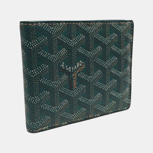 Saint-Marc Coated Canvas Green Wallet