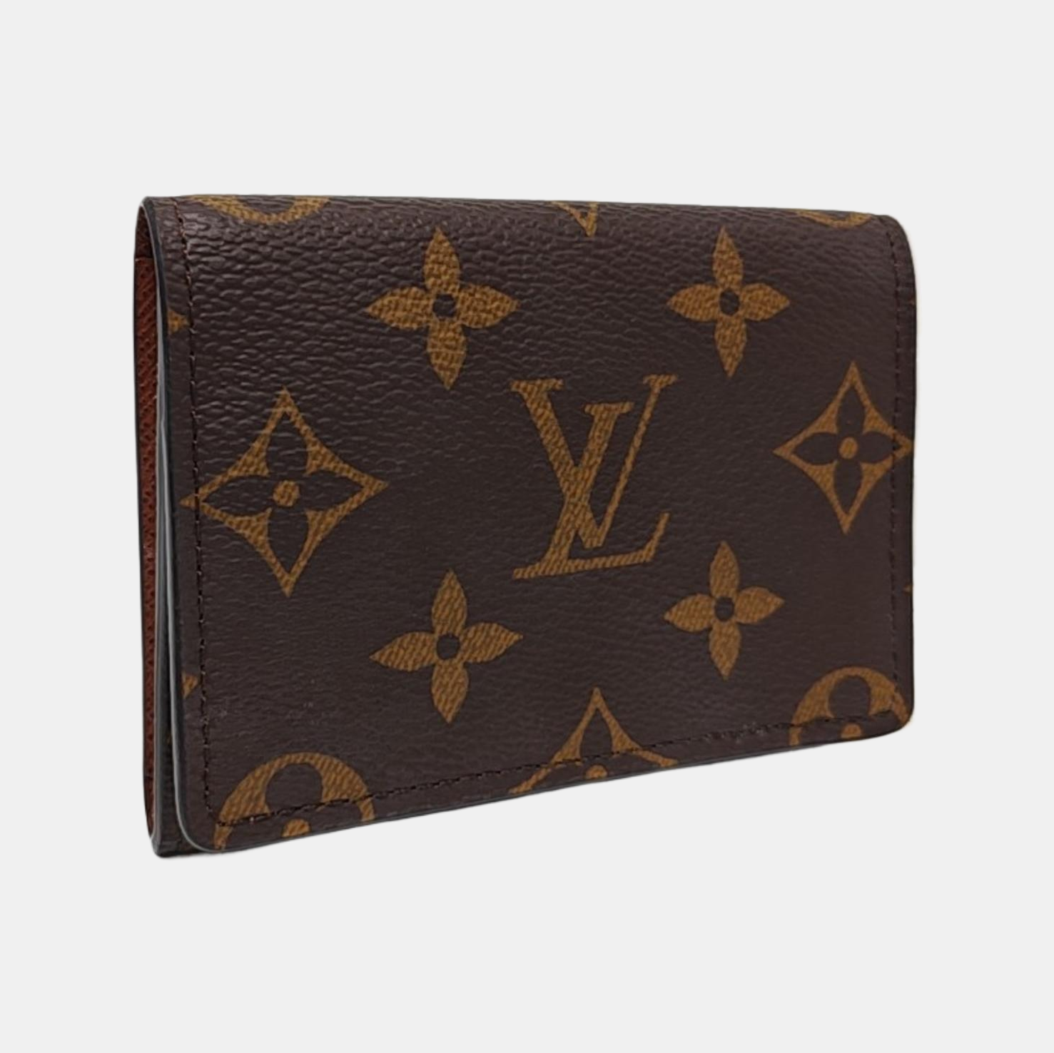 ENVELOPPE Monogram Coated Canvas Brown Wallet