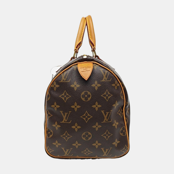 SPEEDY 30 Monogram Coated Canvas Brown