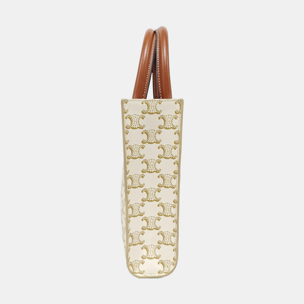 CABAS CELINE Mini Coated Canvas White