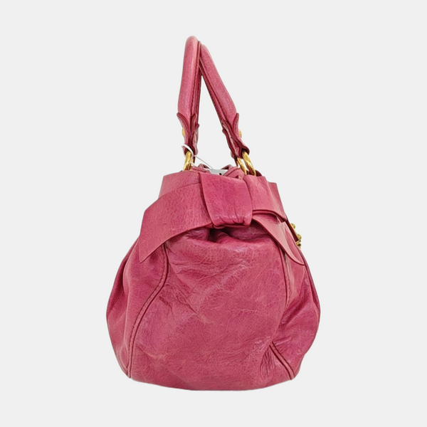 Miu Coffer Calfskin Red