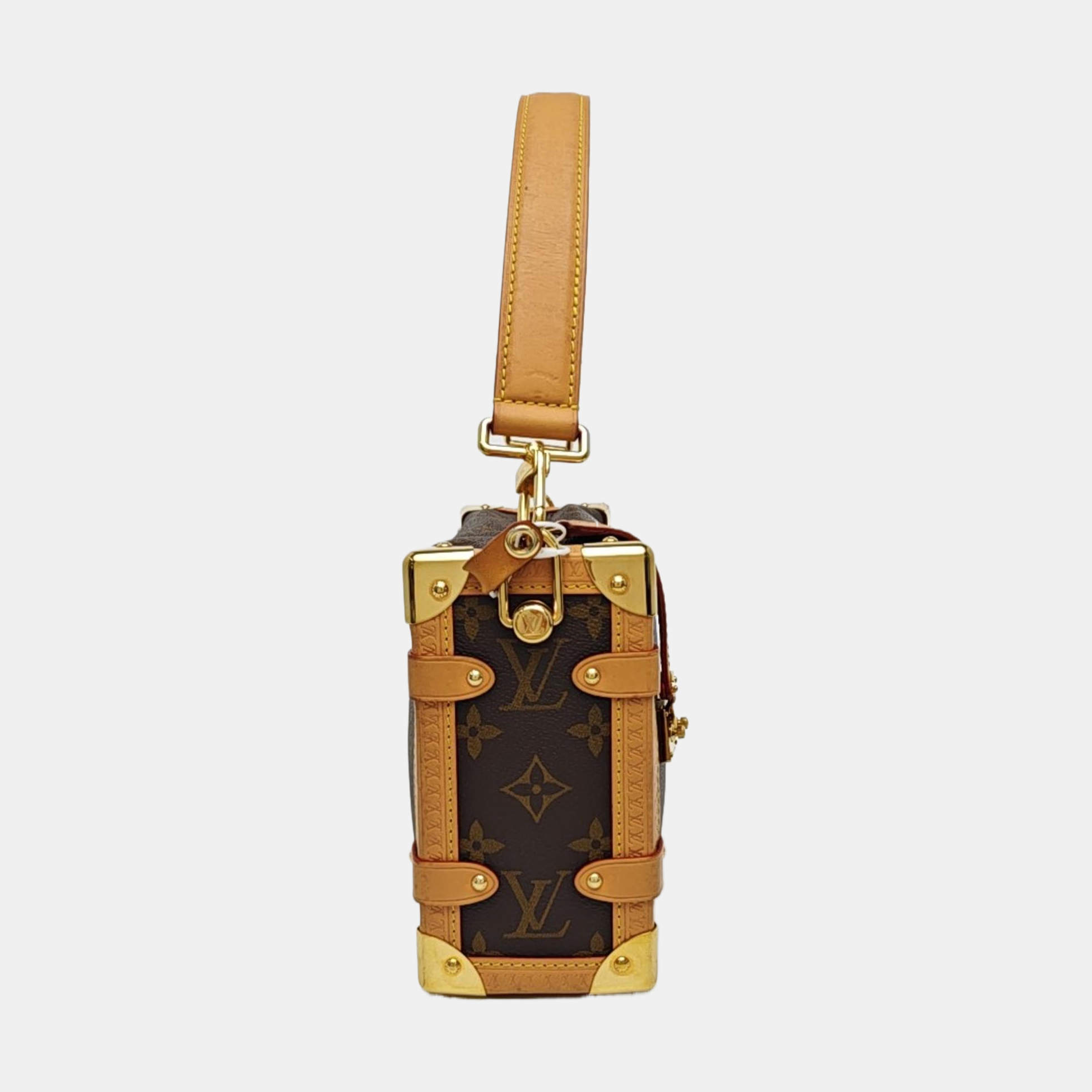 SIDE TRUNK MM Monogram Coated Canvas Brown