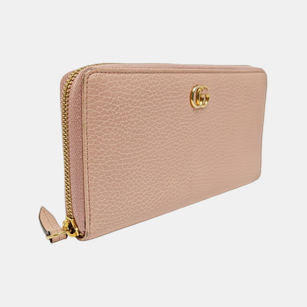 GG Marmont Super Mini Calfskin Pink Wallet