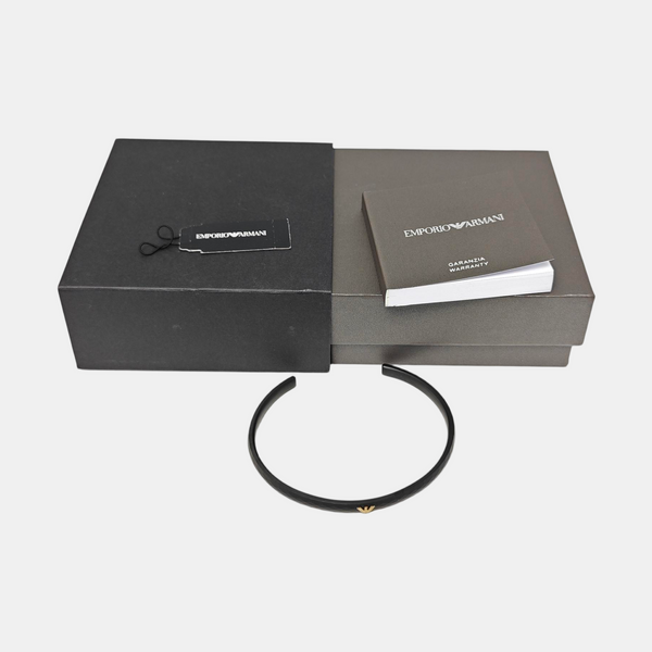 Steel Black Bangle