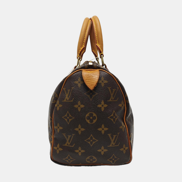 SPEEDY 25 Monogram Coated Canvas Brown