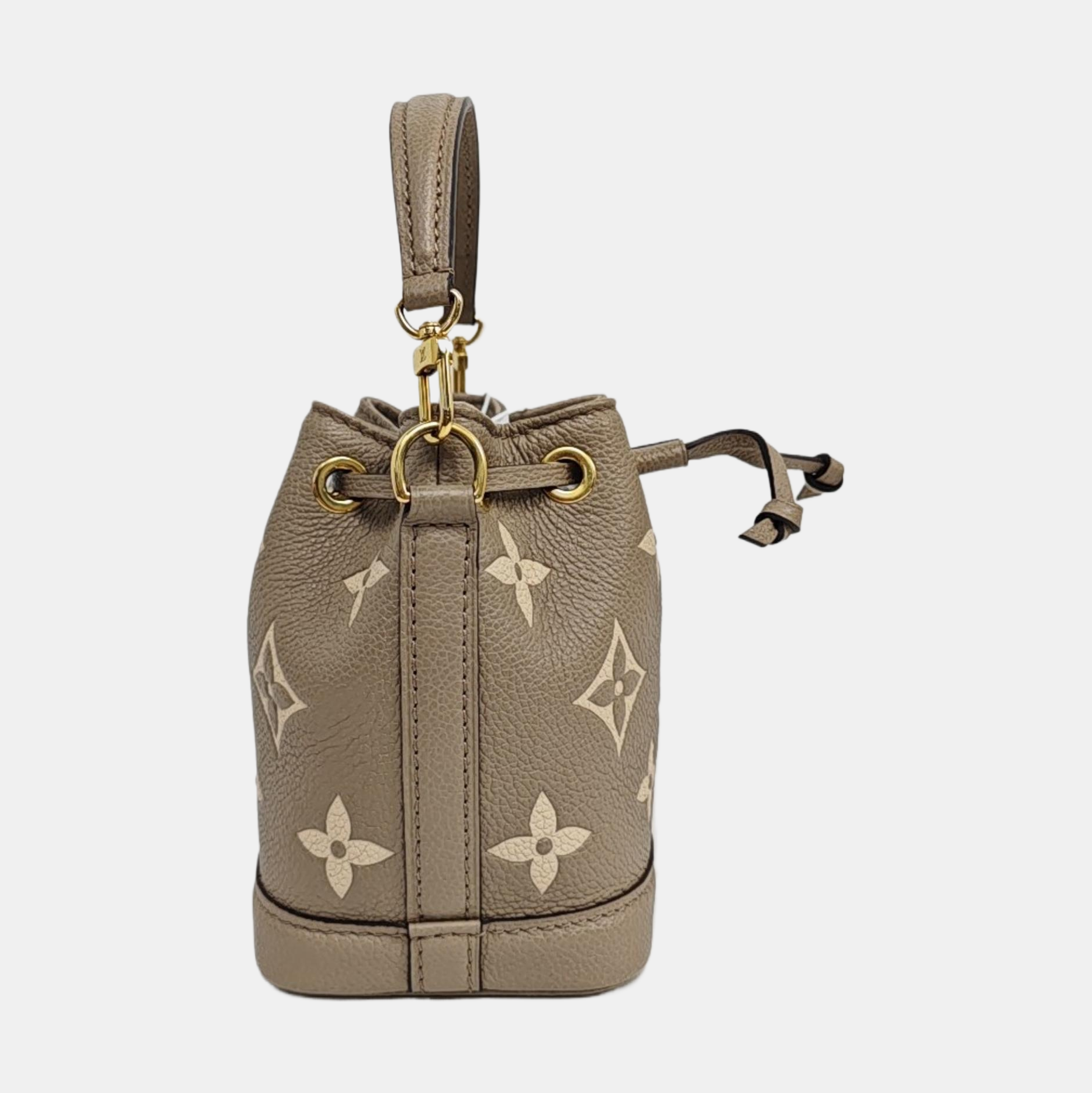 NOÉ Nano Monogram Calfskin Gray