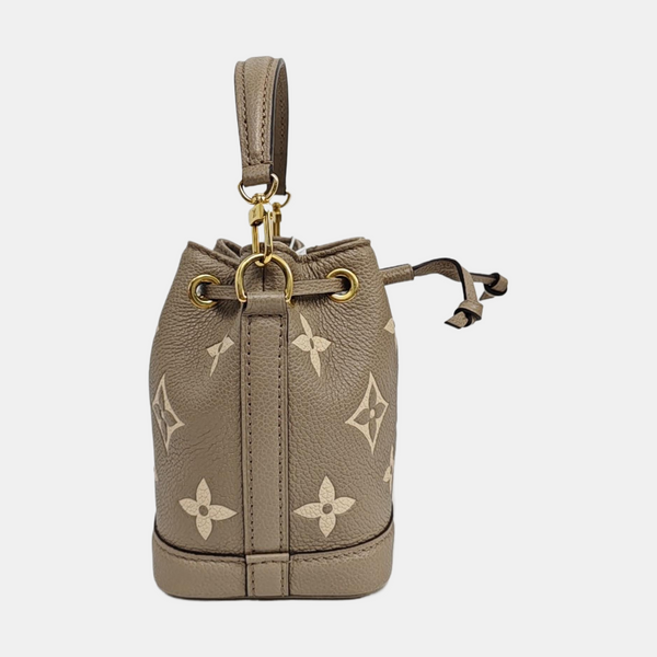 NOÉ Nano Monogram Calfskin Gray
