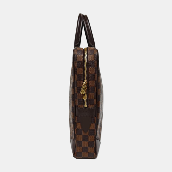 PORTE-DOCUMENTS Damier Ebene Coated Canvas Brown