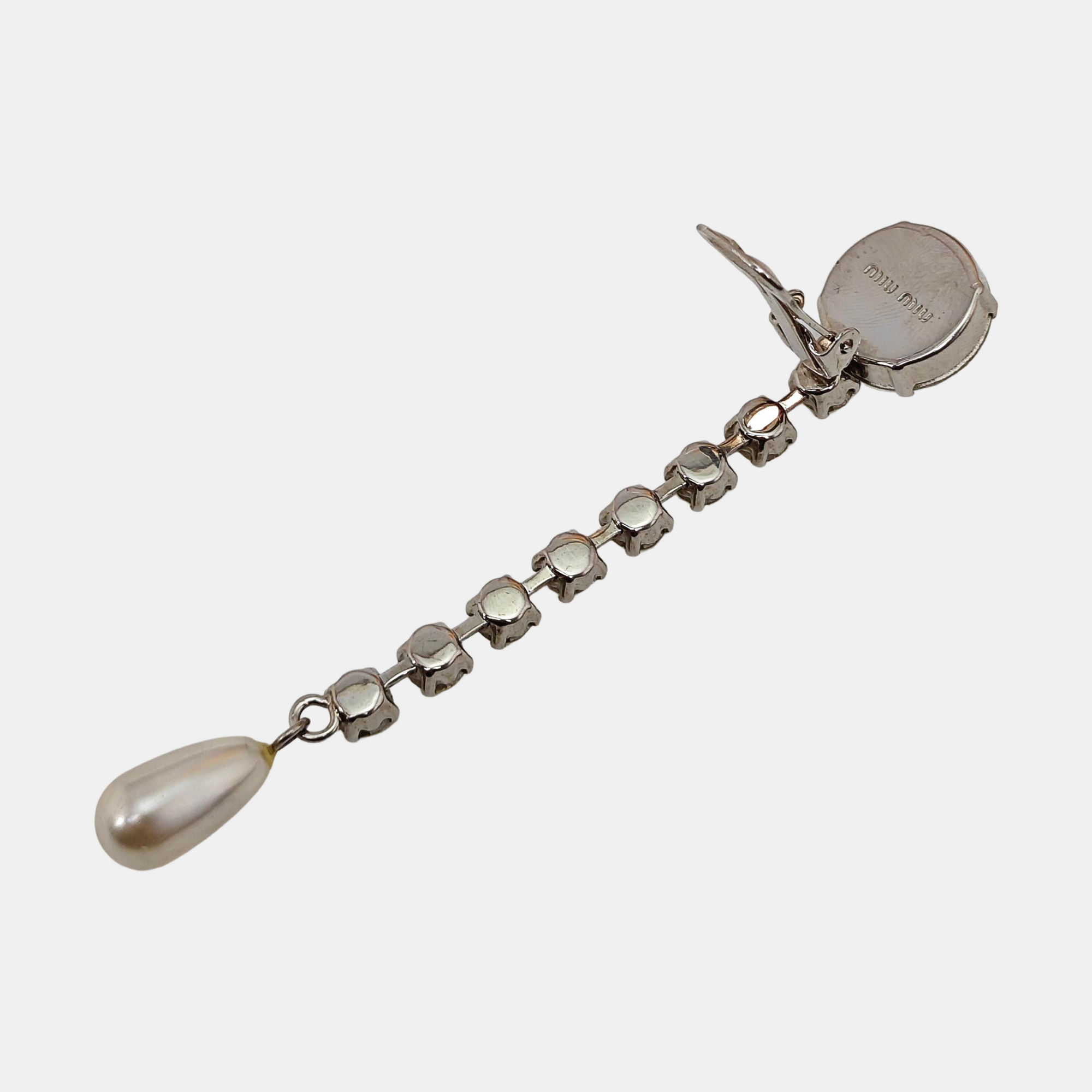 Metal Clear Clip On Earrings