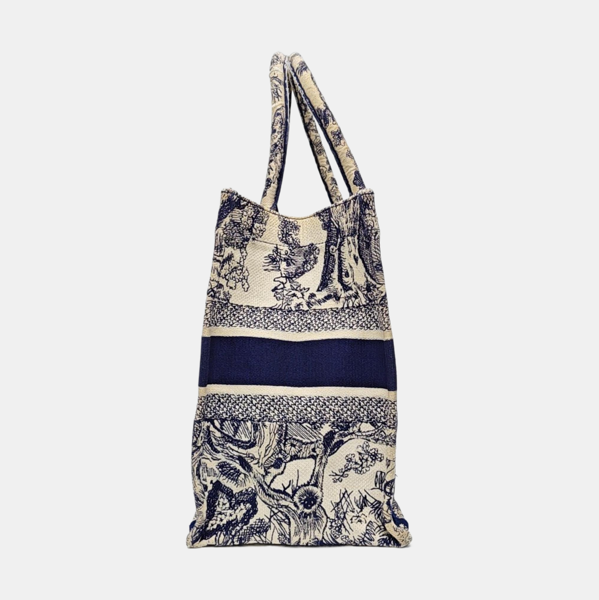 Book Tote Medium Canvas Blue