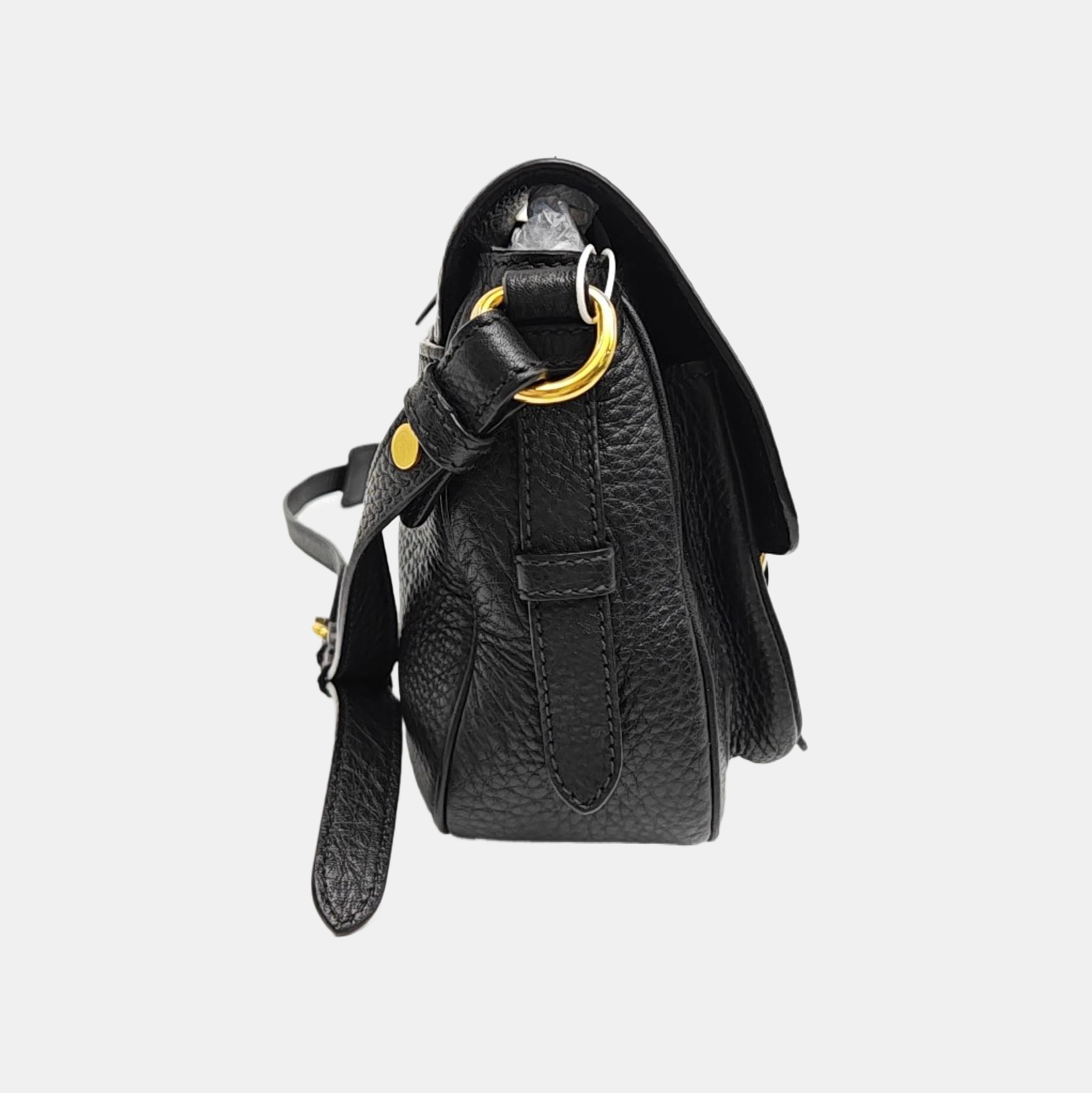 Calfskin Shoulder Bag Black