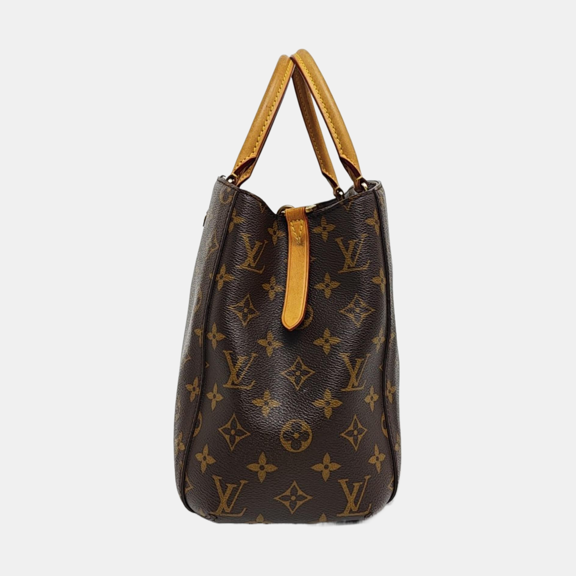 MONTAIGNE Monogram Coated Canvas Brown