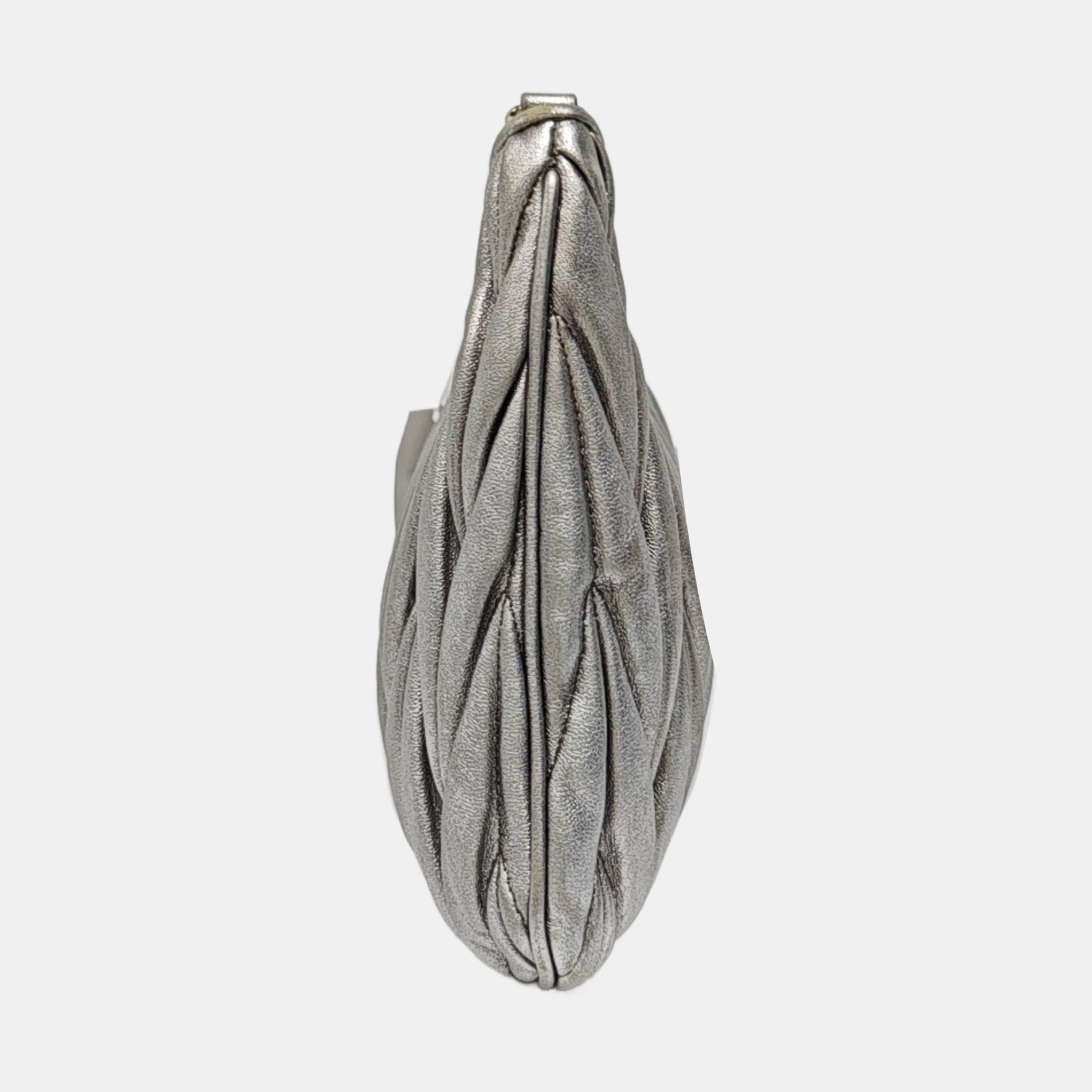 Quilted Lambskin Shoulder Bag Silver