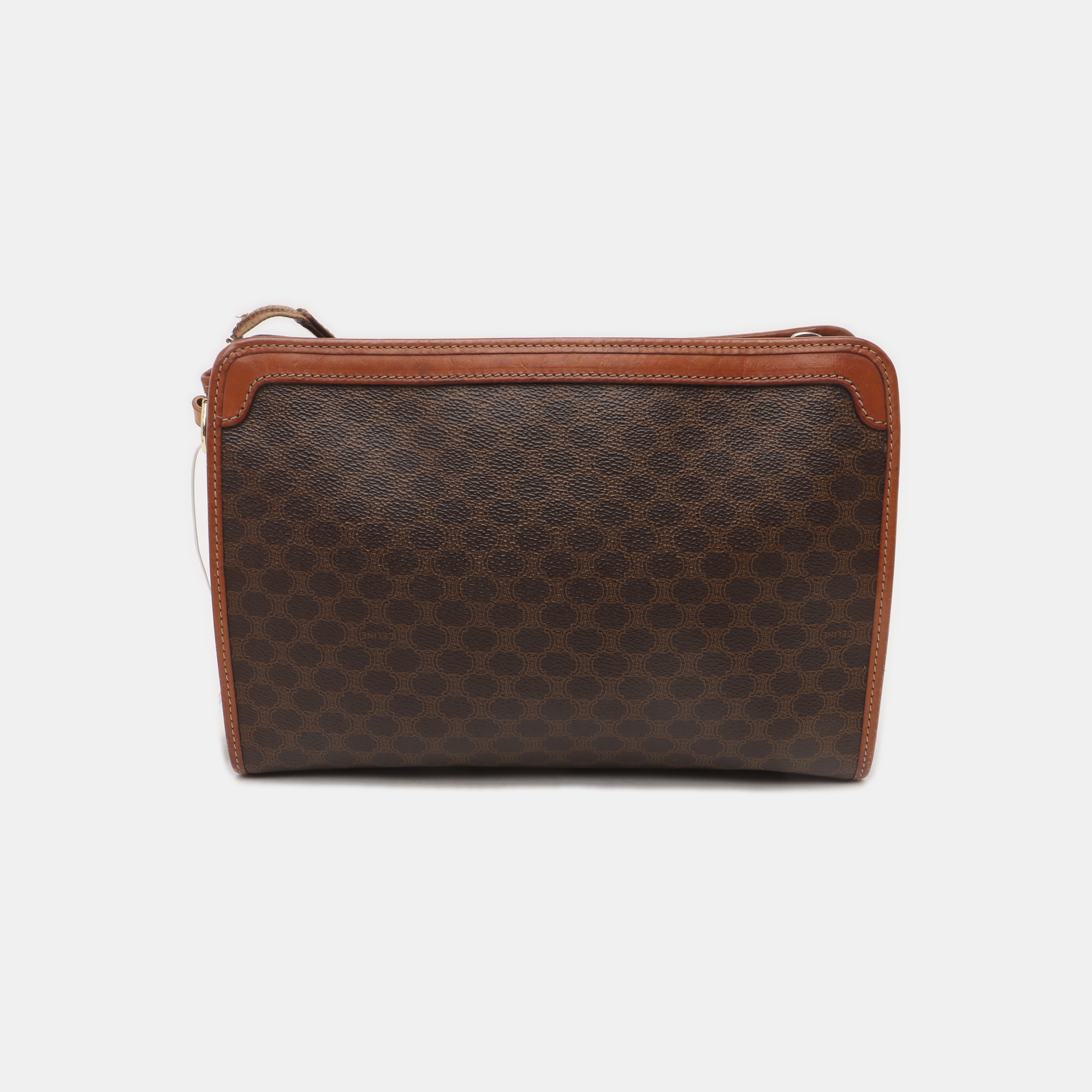MACADAM CLUTCHES Coated Canvas Brown