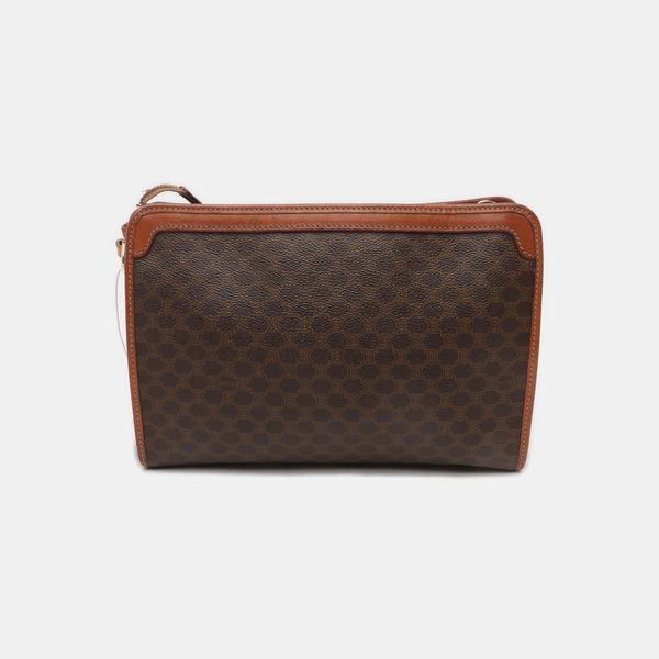 MACADAM CLUTCHES Coated Canvas Brown