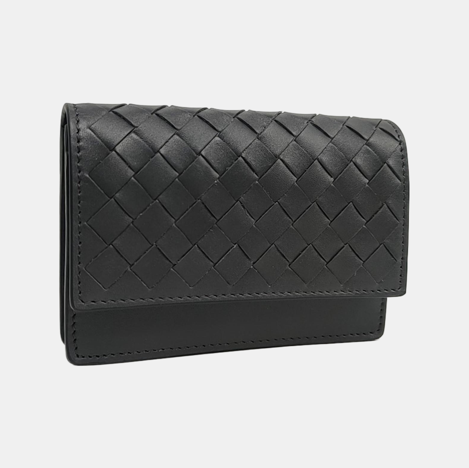 Lambskin Card Holder Gray