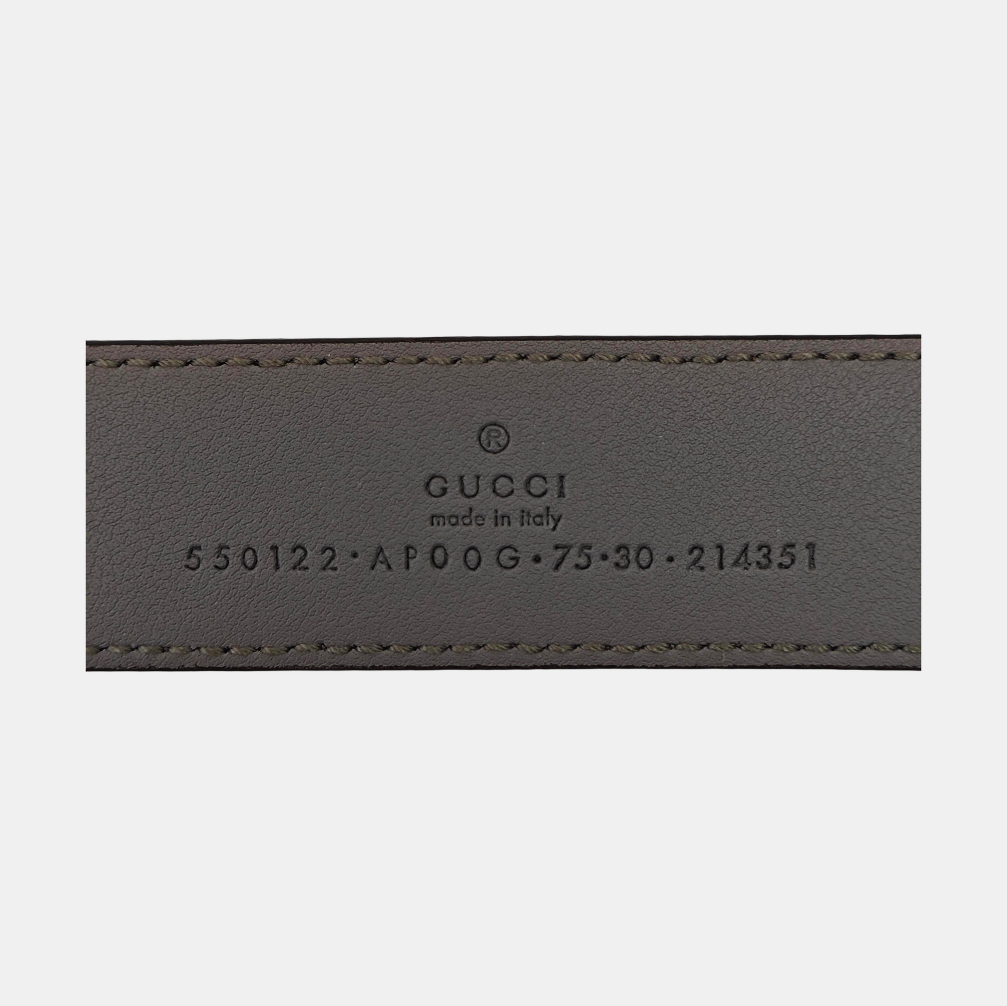 Leather Belt Gray