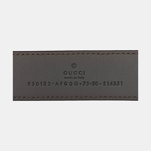 Leather Belt Gray