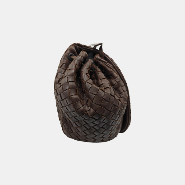 Calfskin Shoulder Bag Brown