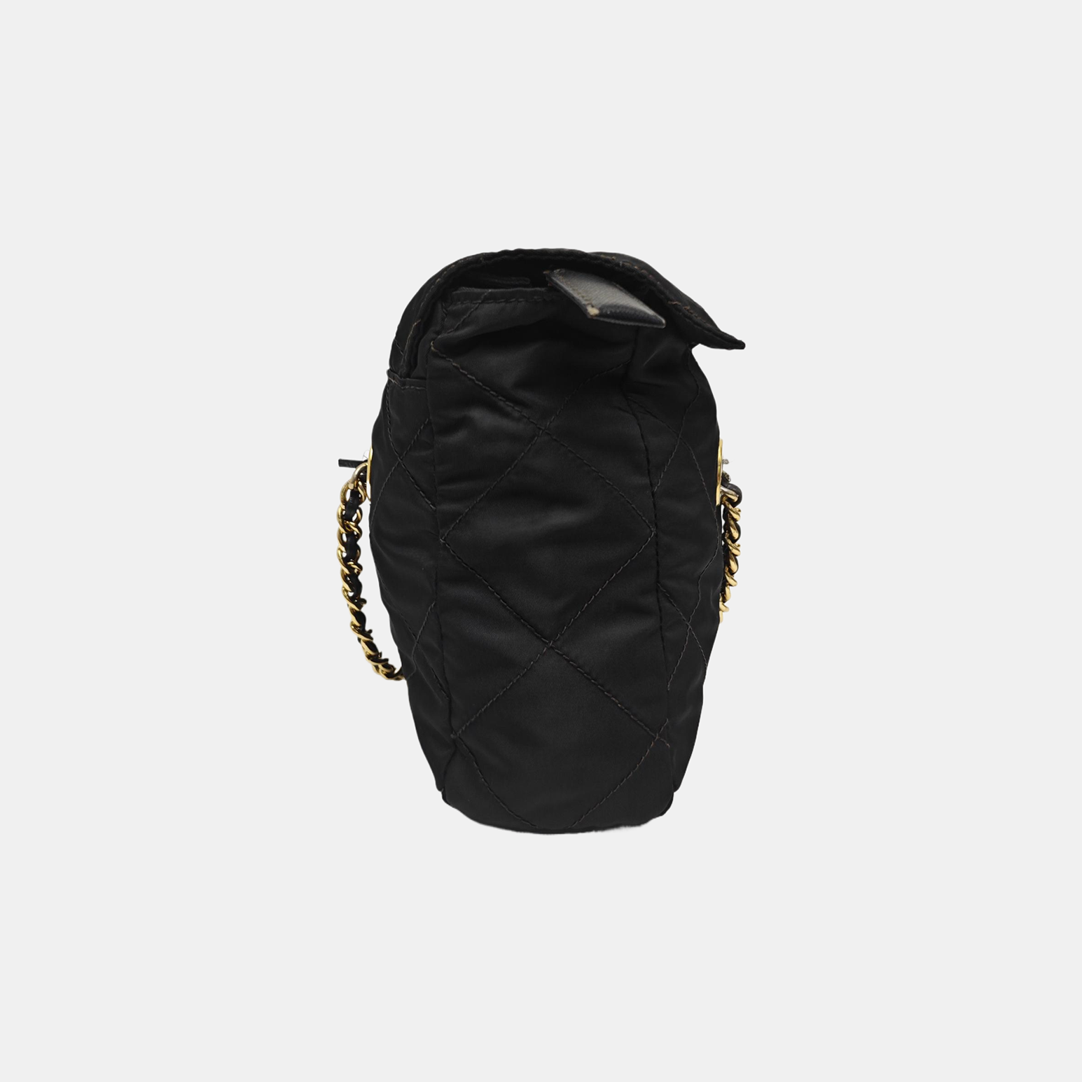 Nylon Quilted Nylon Black