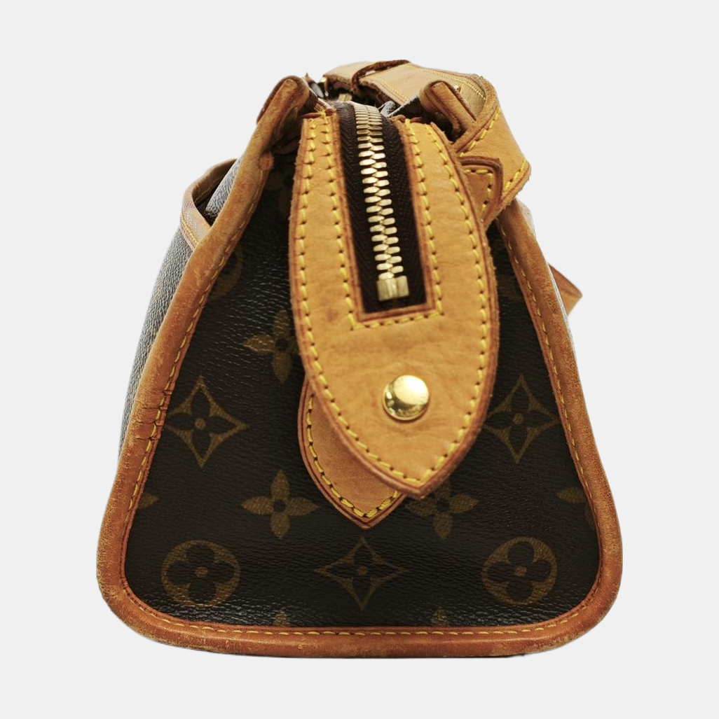 POPINCOURT Monogram Coated Canvas Brown