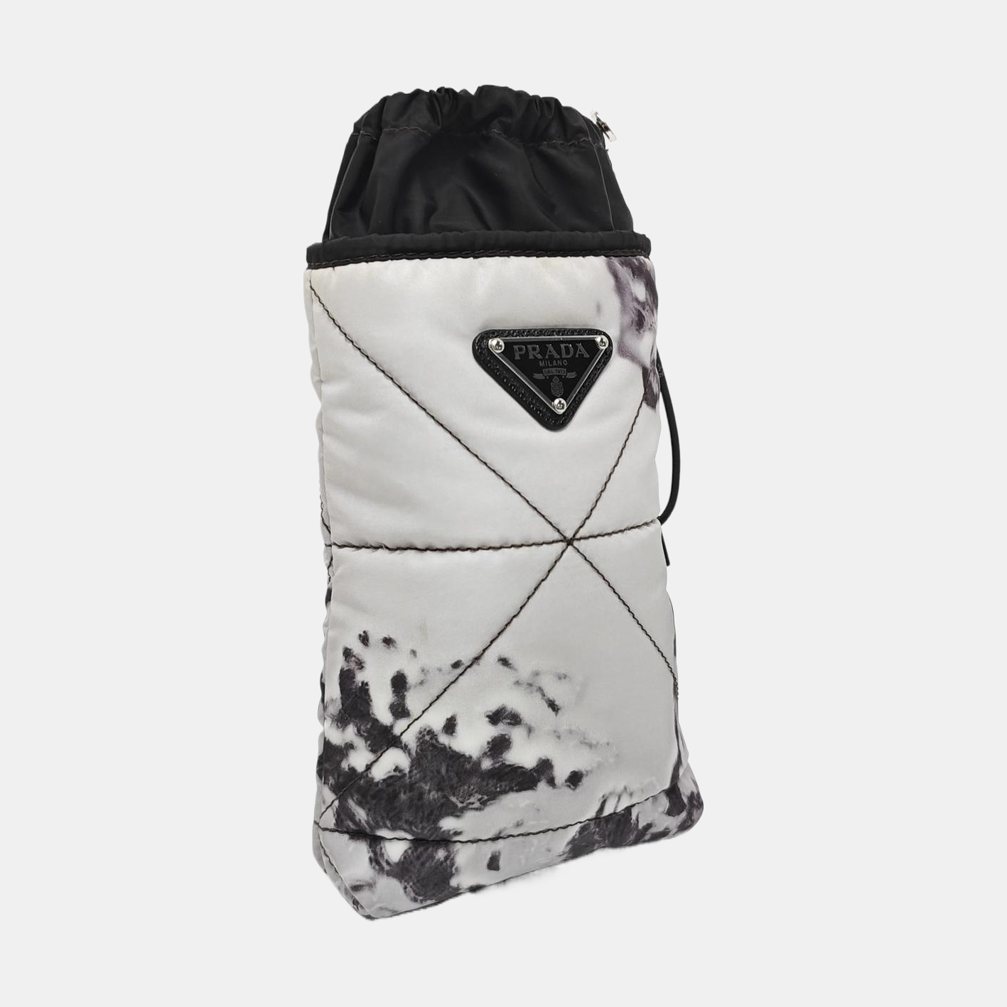 Nylon Top Handle Bag Gray