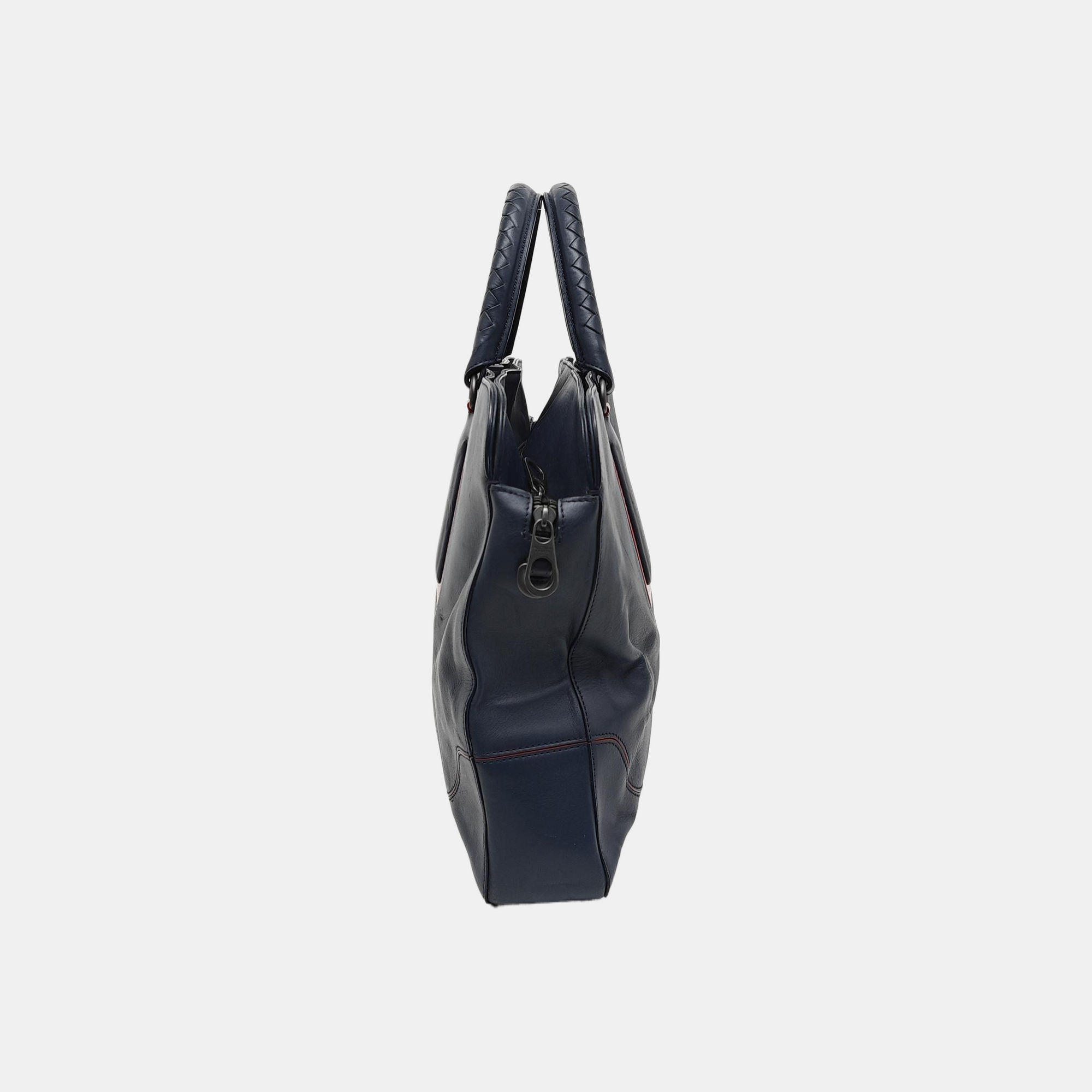 Calfskin Shoulder Bag Blue