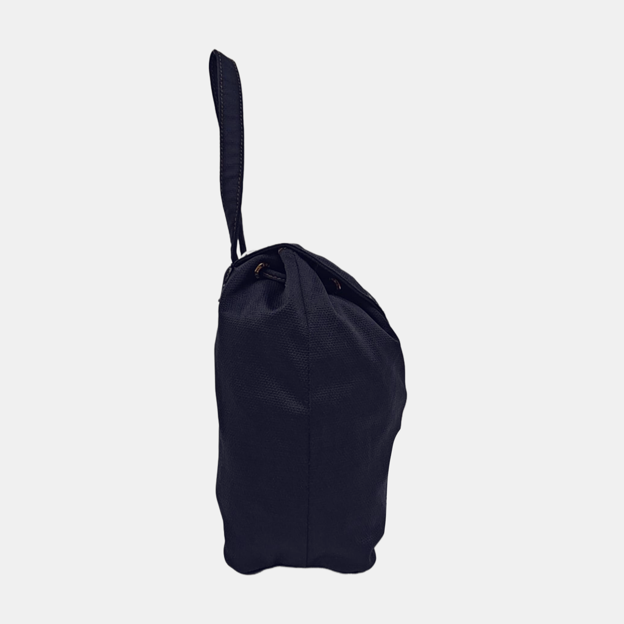 Fabric Top Handle Bag Blue