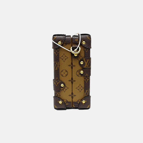 PETITE MALLE Monogram Coated Canvas Brown
