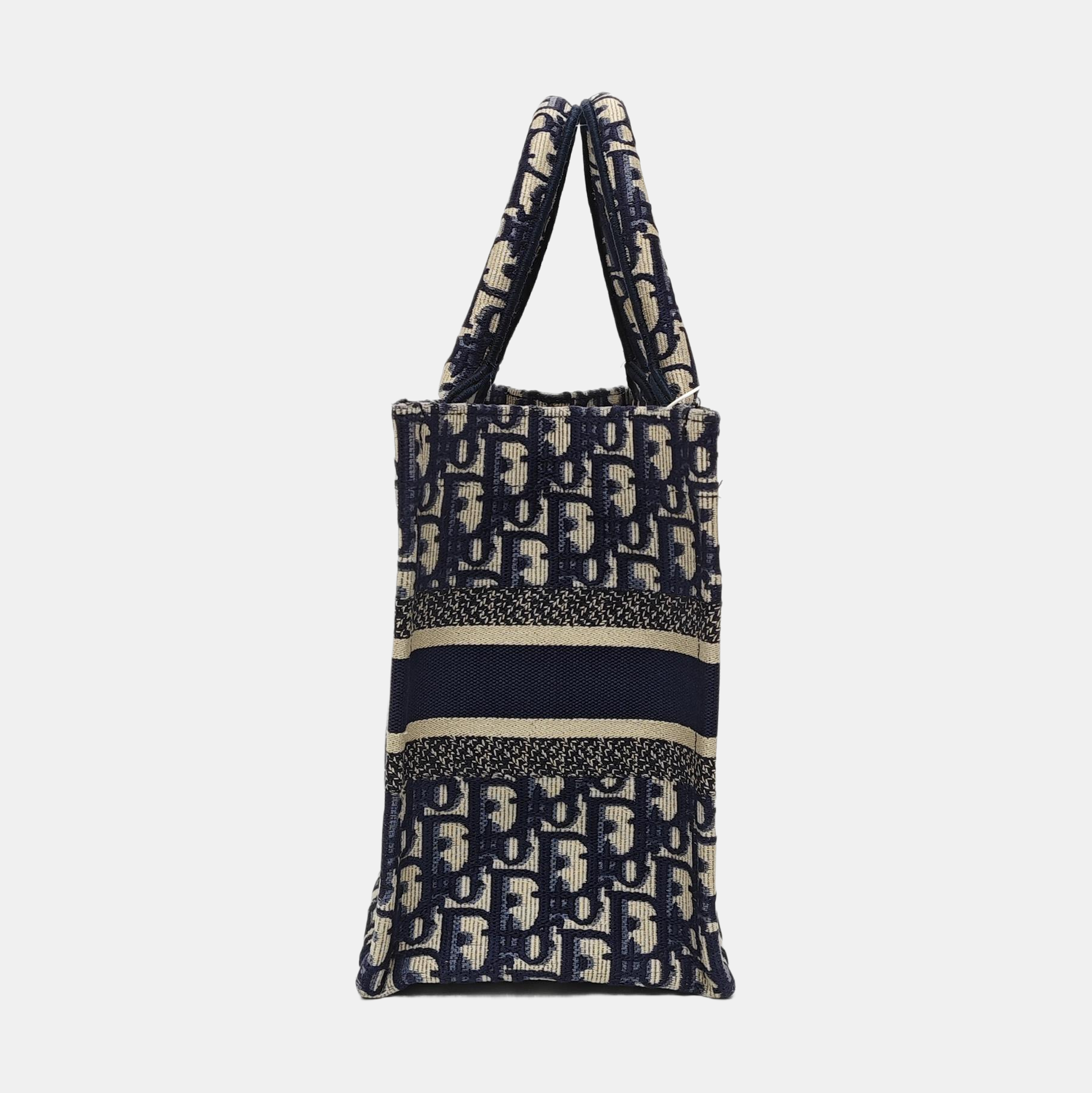 Book Tote Small Oblique Canvas Blue