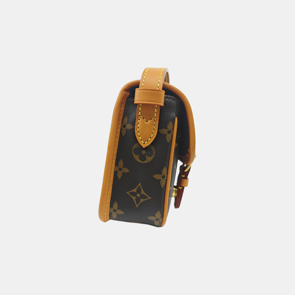 SATCHEL Mini Monogram Coated Canvas Brown