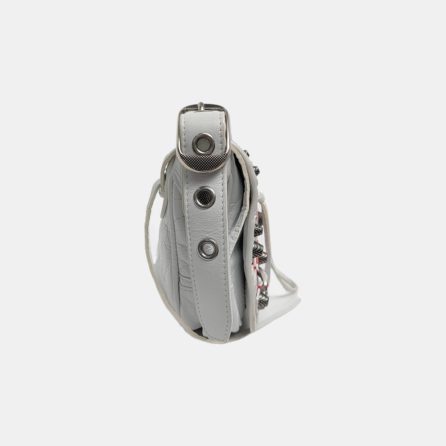 Authenticated pre-owned  Le Cagole XS Lambskin White - Shoulder Bag at Looply