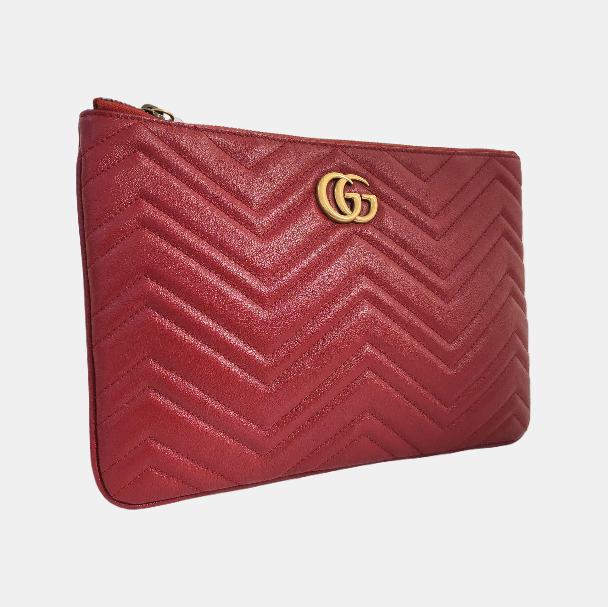 Quilted Calfskin Red