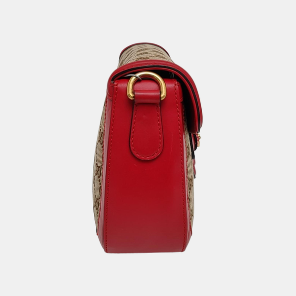 Lady Web Medium Monogram Canvas Brown