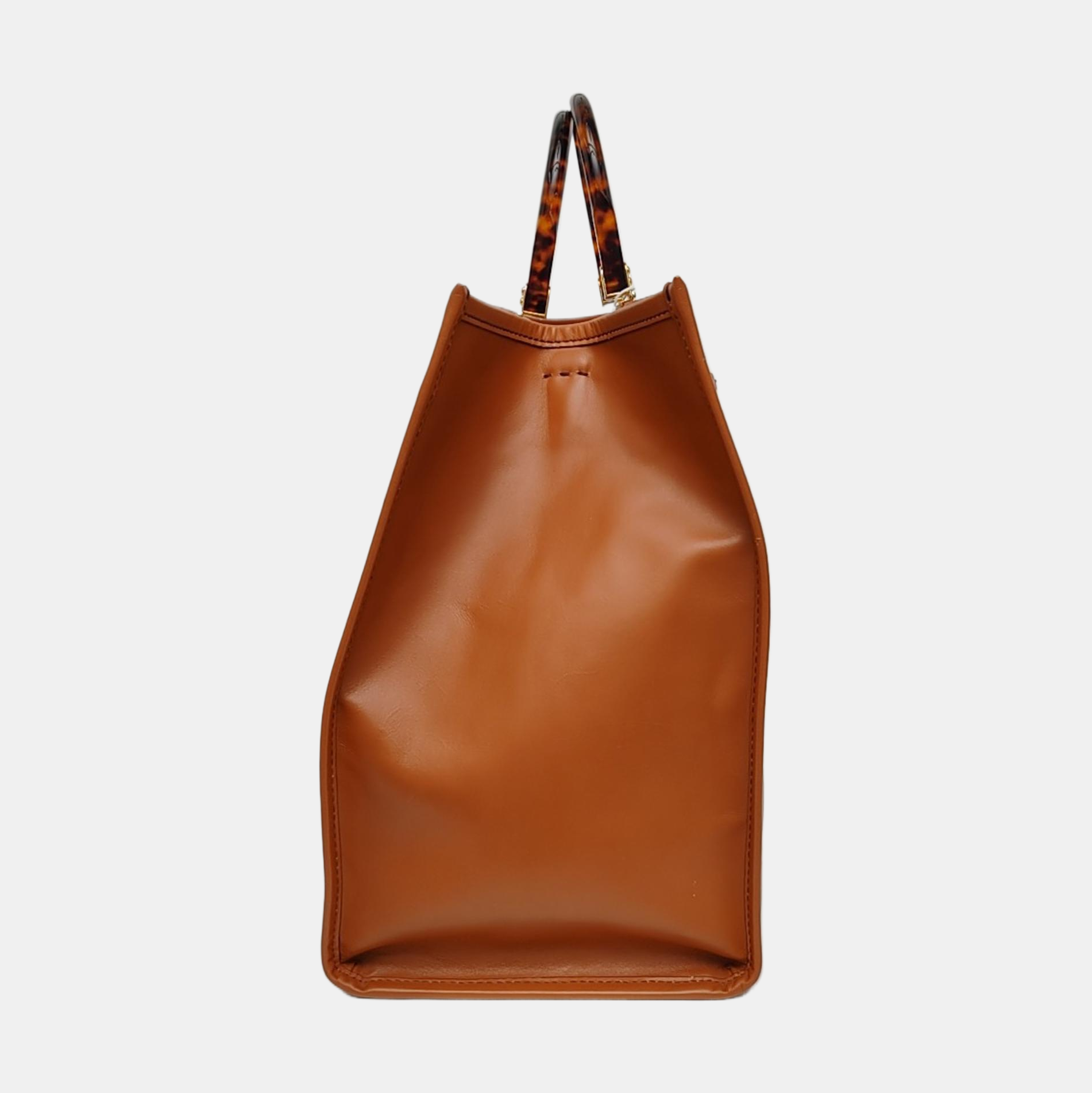 Authenticated pre-owned  Sunshine Large Calfskin Brown - Top Handle Bag at Looply