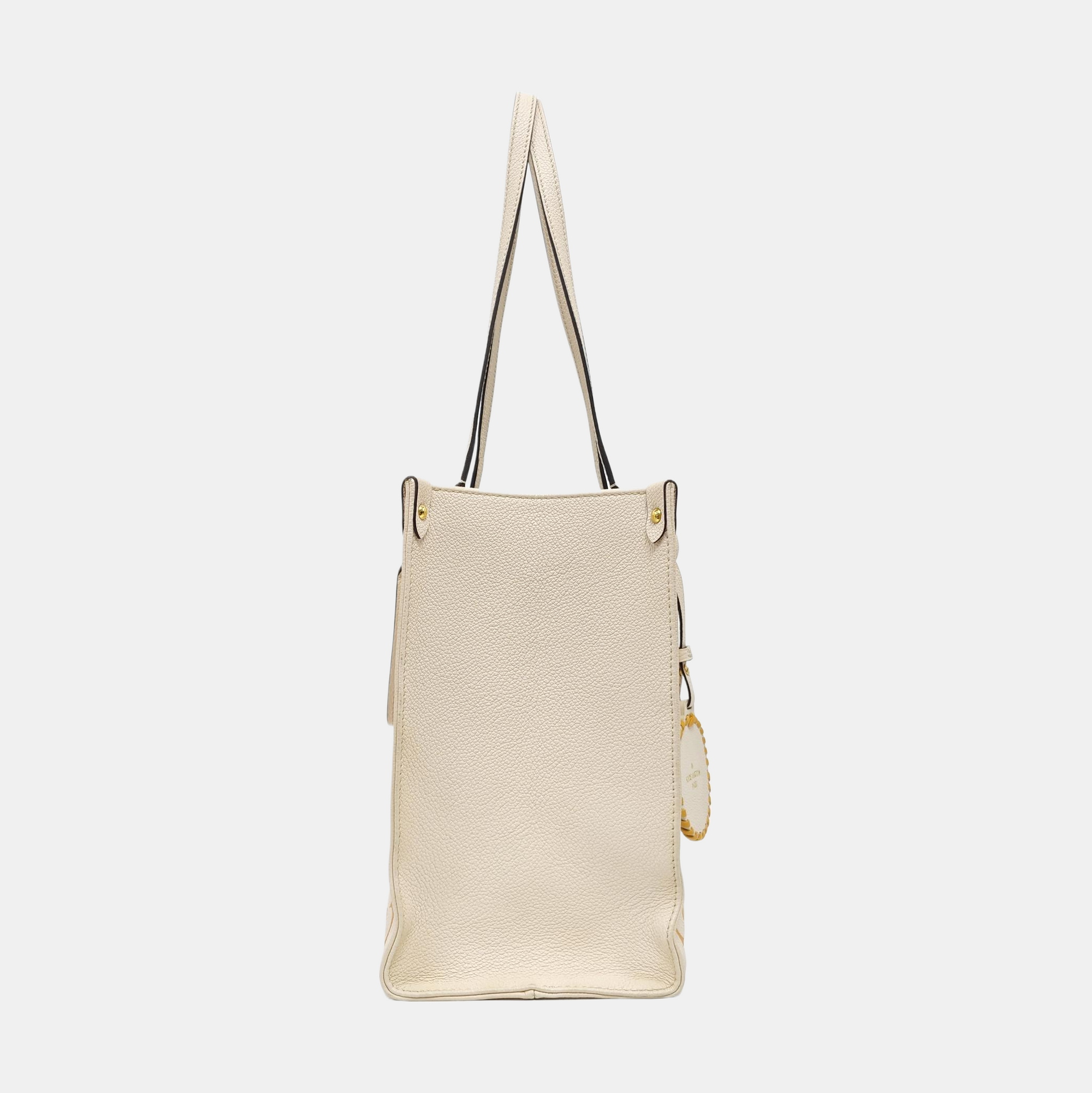 ONTHEGO MM Monogram Calfskin Beige