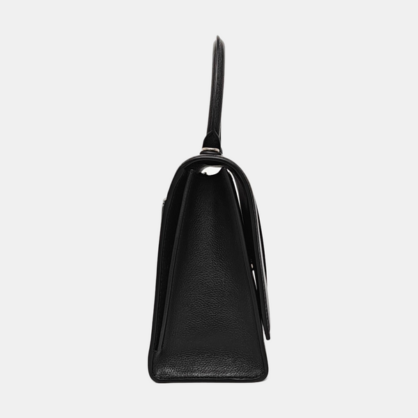 Hourglass Small Calfskin Black