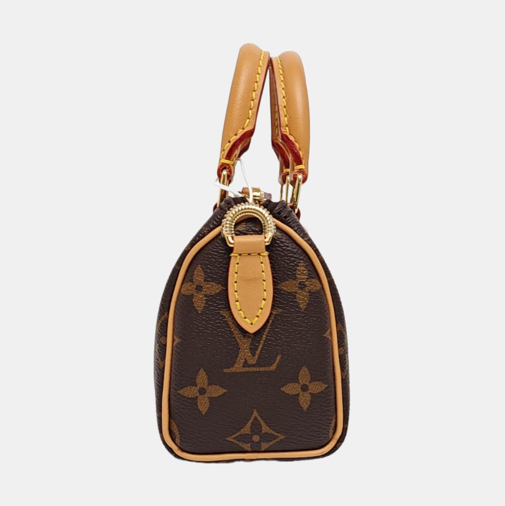SPEEDY Nano Monogram Coated Canvas Brown