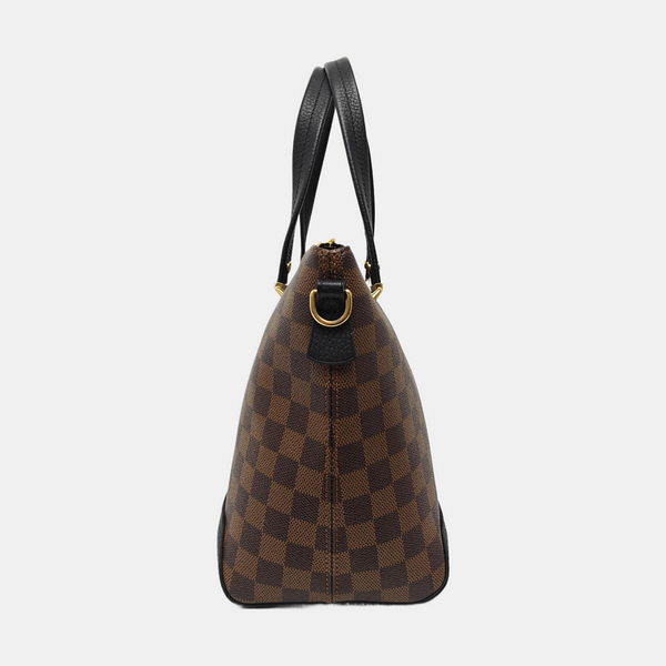 HYDE PARK Damier Ebene Coated Canvas Brown