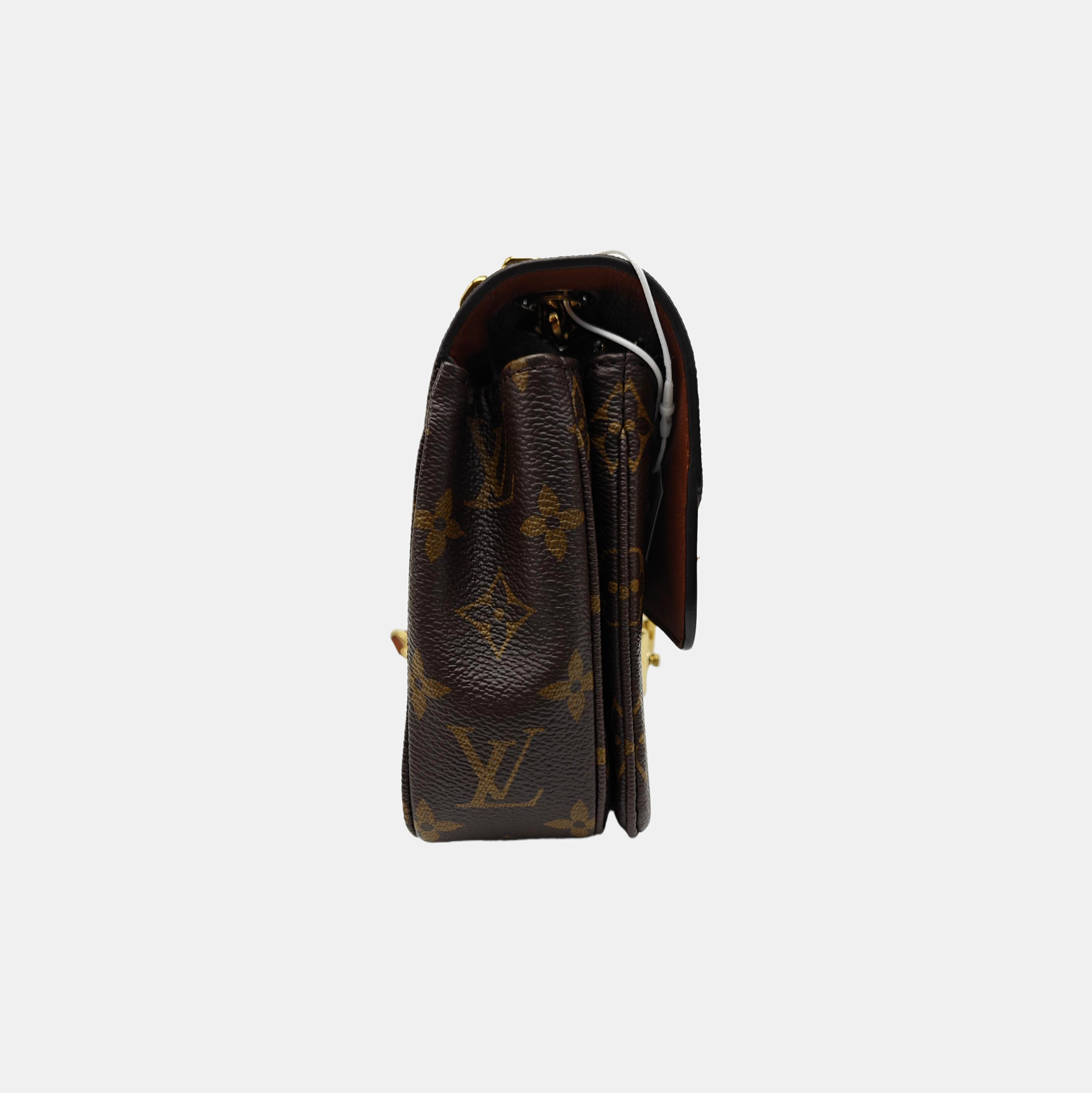 MARCEAU Monogram Coated Canvas Brown