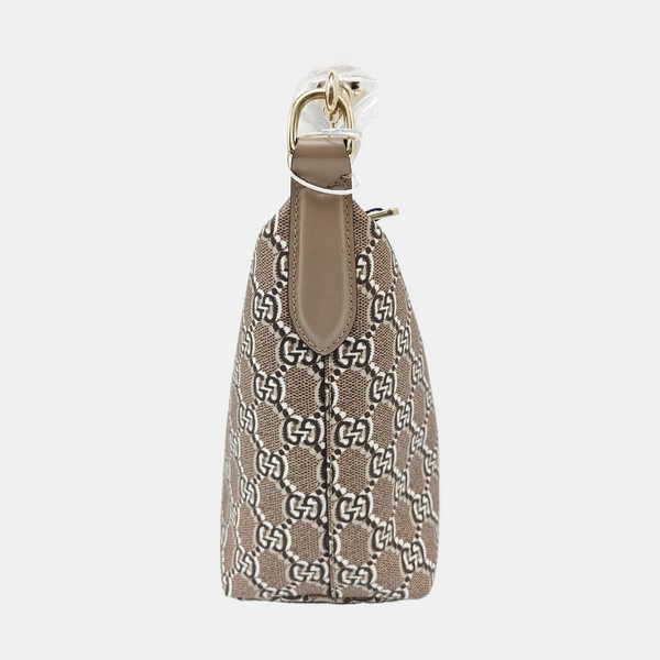 Monogram Coated Canvas Top Handle Bag Super Mini Gray