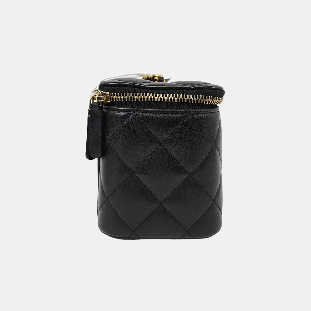 VANITY CASE Small Quilted Lambskin Black