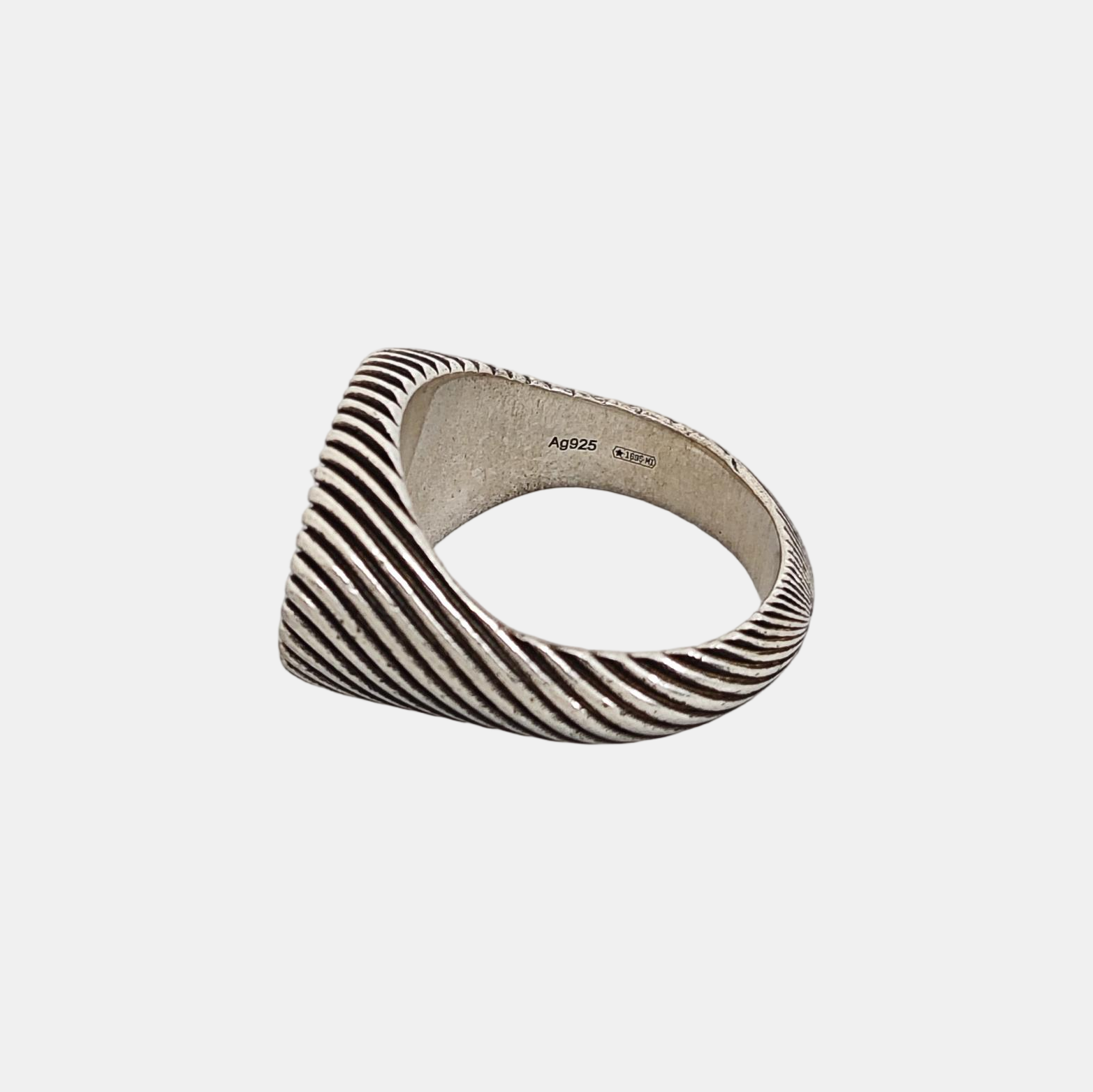 GG Running 925 Sterling Silver Ring EU 52