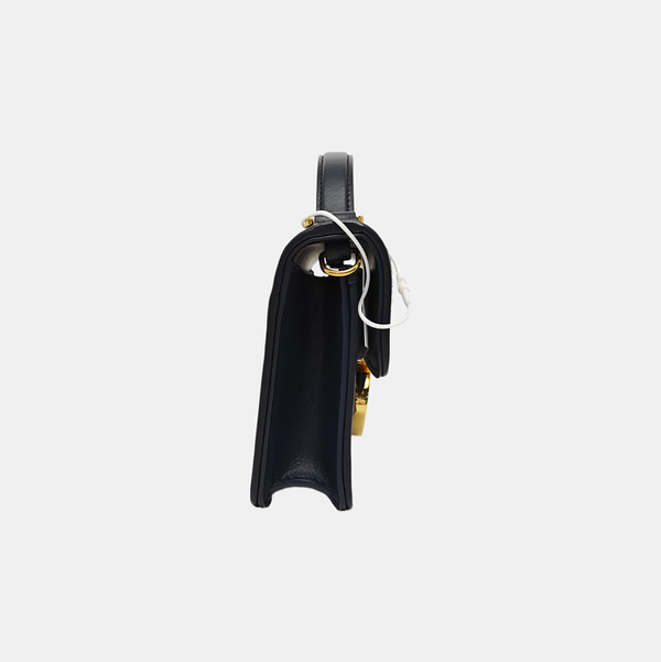 Oblique Canvas Shoulder Bag Blue
