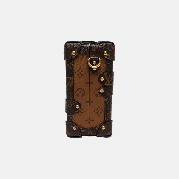 PETITE MALLE Monogram Coated Canvas Brown