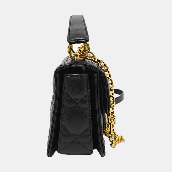 Dior Caro Mini Cannage Calfskin Black