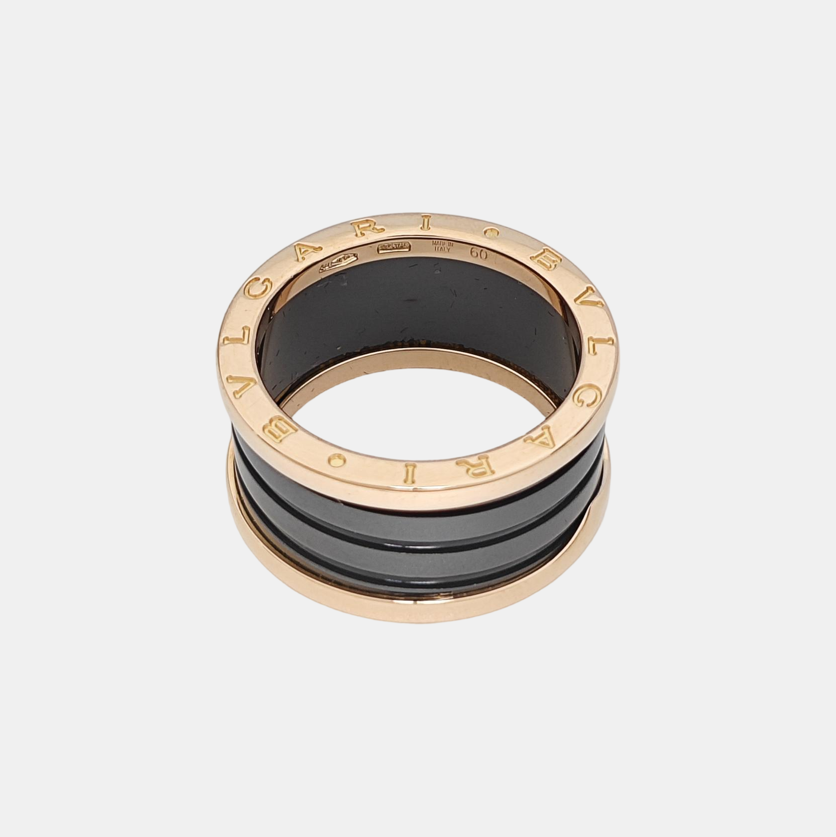 B.ZERO1 18k Rose Gold Ring EU 60
